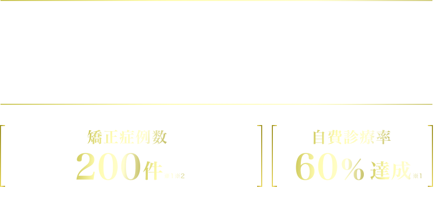 ゼータ歯科は、開院わずか2年で圧倒的高実績を記録