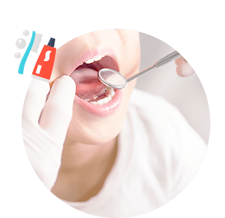 虫歯や歯周病の治療も対応